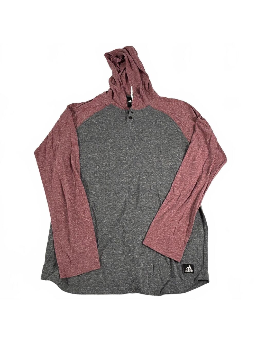Adidas Men's Lightweight Called Up Hooded Reglan Long Sleeve T-Shirt L